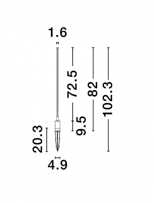 Stalp exterior Nova Luce DESSAY 9923403 LED 11W 3000K 1113lm Sandy Black Aluminium  IP65 [2]