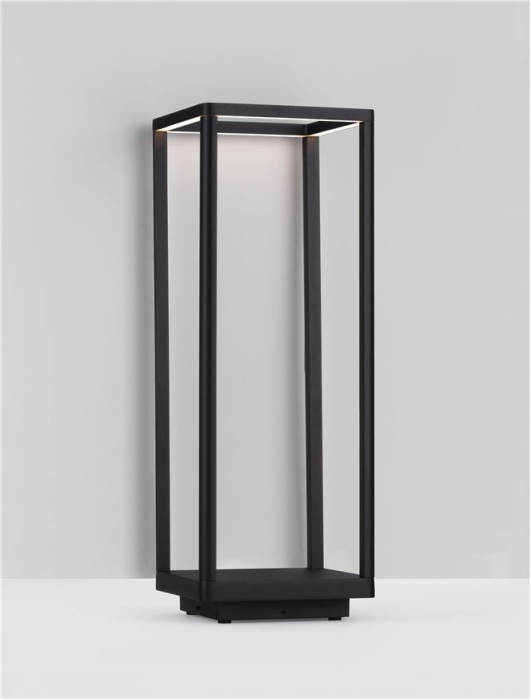 Stalp exterior Nova Luce MISTI 9030569 LED 9W 3000K 359lm Sandy Black Die-Casting Aluminium & Polycarbonate Frost   IP65 [4]