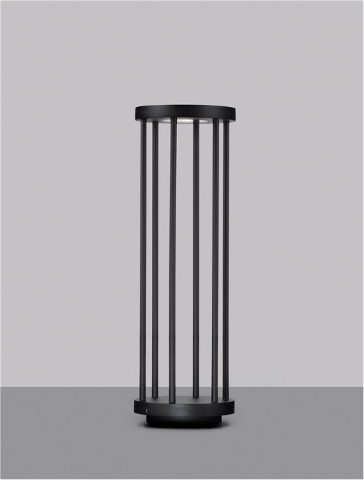 Stalp exterior Nova Luce NEREUS 9030587 LED 8W 3000K 519lm Sandy Black Die-Casting Aluminium & Clear Glass   IP65 [4]