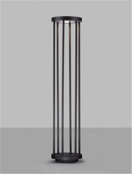 Stalp exterior Nova Luce NEREUS 9030588 LED 8W 3000K 501lm Sandy Black Die-Casting Aluminium & Clear Glass   IP65 [4]