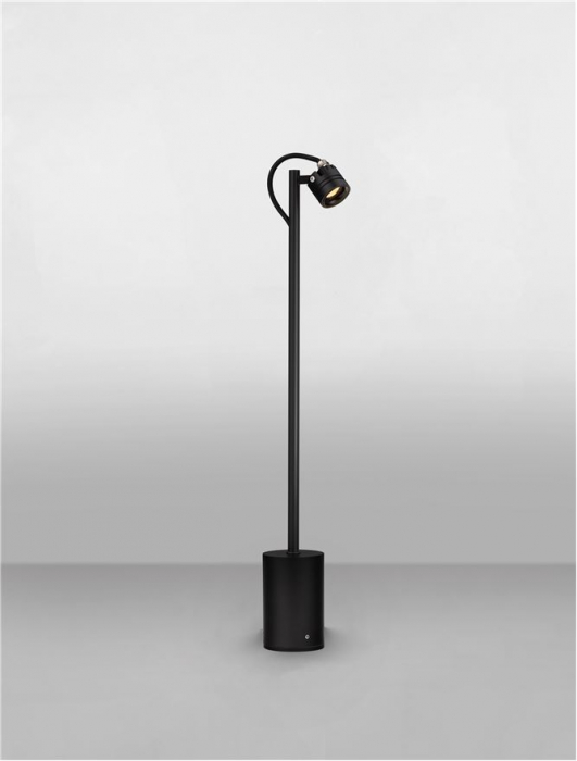 Stalp exterior Nova Luce SELENE 9030851 LED 3W 3000K 133lm Sandy Black Aluminium & Glass   IP65 [5]
