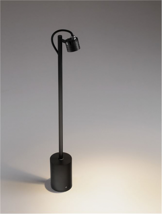 Stalp exterior Nova Luce SELENE 9030851 LED 3W 3000K 133lm Sandy Black Aluminium & Glass   IP65 [3]