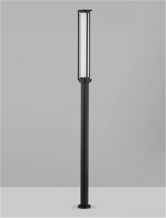 Stalp exterior Nova Luce SOLSTICE 9030626 LED 16W 3000K 1130lm Sandy Black Die-Casting Aluminium & Polycarbonate Frost   IP65 [8]