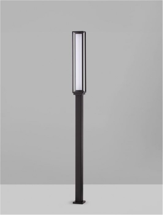 Stalp exterior Nova Luce SOLSTICE 9030627 LED 16W 3000K 1105lm Sandy Black Die-Casting Aluminium & Polycarbonate Frost   IP65 [7]