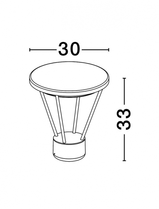 Stalp exterior Nova Luce VIRTUS 9030572 LED 16W 3000K 1190lm Sandy Black Die-Casting Aluminium & Polycarbonate Frost   IP65 [2]