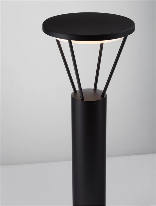 Stalp exterior Nova Luce VIRTUS 9030573 LED 16W 3000K 1190lm Sandy Black Die-Casting Aluminium & Polycarbonate Frost   IP65 [10]