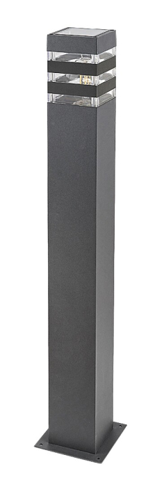 Stalp exterior Rabalux Ankara E27 aluminiu anthracite stil modern, IP44 7380 [3]