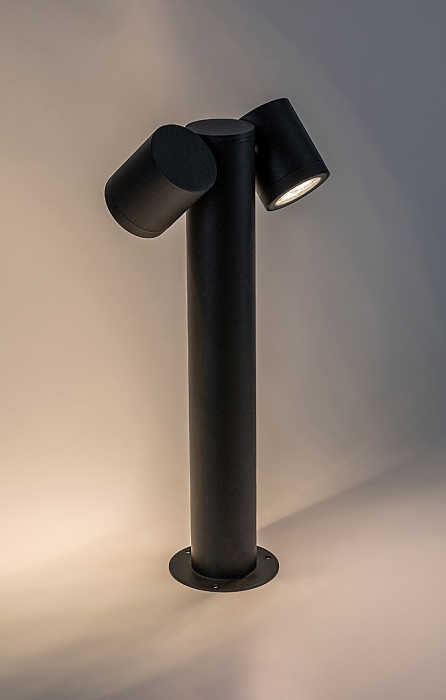 Stalp exterior Rabalux Enol GU10 aluminiu black stil modern, IP44 77113 [4]