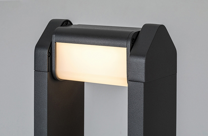 Stalp exterior Rabalux Medna LED 8W 530lm 3000KK aluminiu anthracite stil modern, IP54 77104 [6]