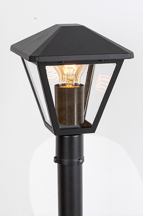 Stalp exterior Rabalux Paravento E27 aluminiu black stil clasic, IP44 7150 [5]