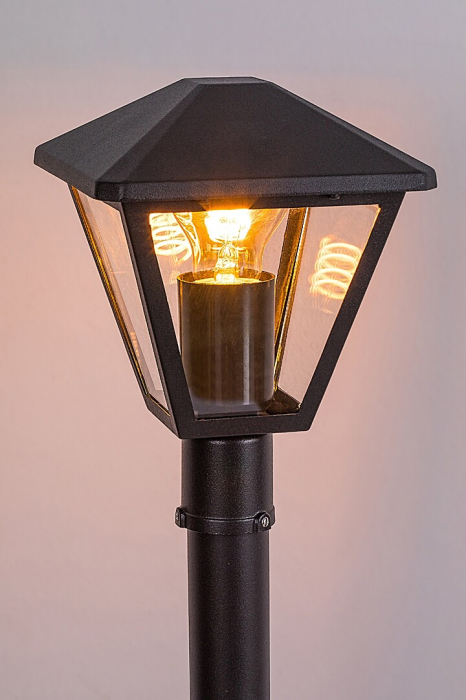 Stalp exterior Rabalux Paravento E27 aluminiu black stil clasic, IP44 7150 [6]