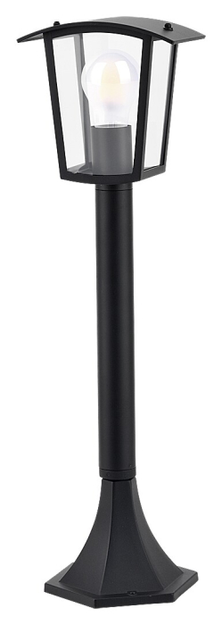 Stalp exterior Rabalux Taverna E27 aluminiu black stil clasic, IP44 7128 [2]