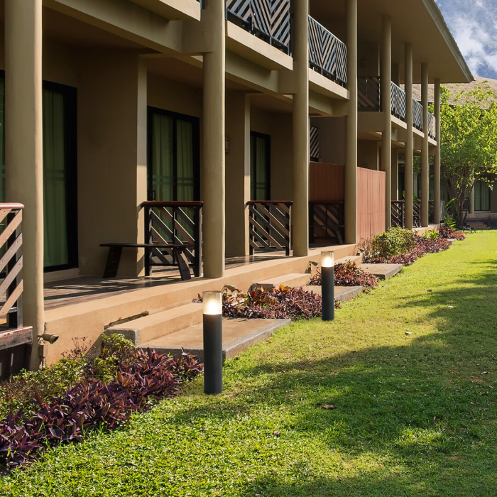 Stalp exterior Rabalux Teplice E27 1x MAX 12W  aluminiu plastic negru mat IP44 [6]