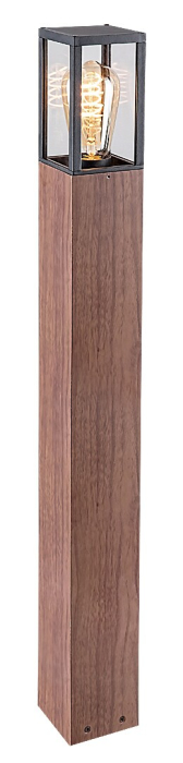 Stalp exterior Rabalux Wales E27 1x MAX 60W  aluminiu sticlă stejar IP44 [2]