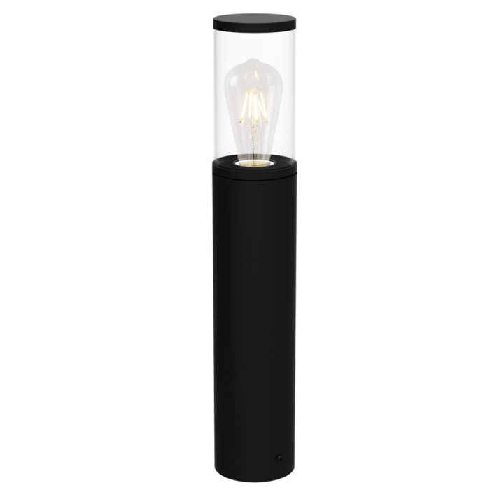 Stalp exterior Rabalux Wellington E27 aluminiu mat black stil modern, IP44 7503 [2]