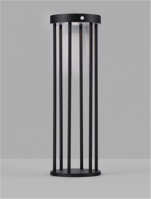 Stalp exterior solar cu senzor Nova Luce AIGO 9030582 LED 1.70W 3000K 107lm Sandy Black Die-Casting Aluminium & Clear Glass   IP65 [4]
