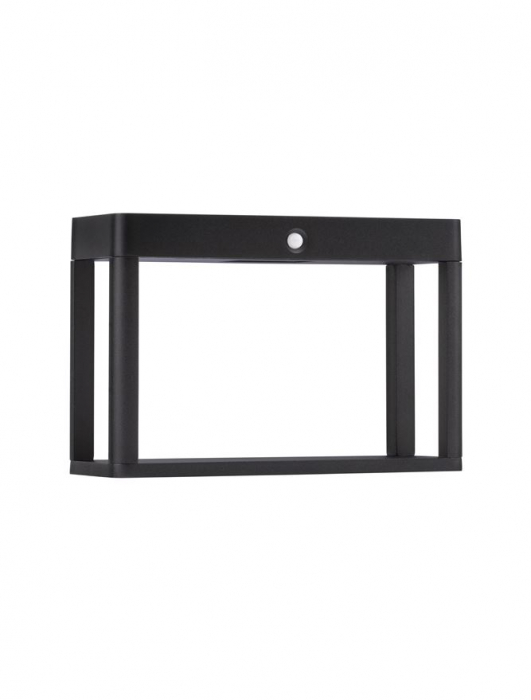 Stalp exterior solar cu senzor Nova Luce BERNI 9030565 LED 1.70W 3000K 88lm Sandy Black Die-Casting Aluminium & Clear Glass   IP65 [2]