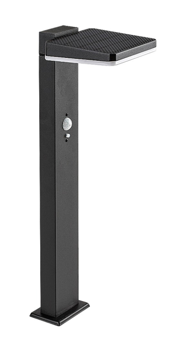 Stalp exterior solar Rabalux Lasset LED 4,4W 200lm 4000KK aluminiu black stil modern DC 3.7V IP54 77079 [2]