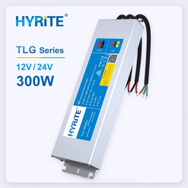 Sursa alimentare banda LED Hyrite TLG-24E300C 24V DC 12,5A 300W Aluminiu 180-264V AC 50/60Hz IP68 279x85x35mm [2]