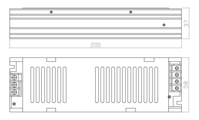 Sursa alimentare banda LED interior Arelux ATN24.150, 150W, 24V, Aluminiu, Negru, IP20 [2]