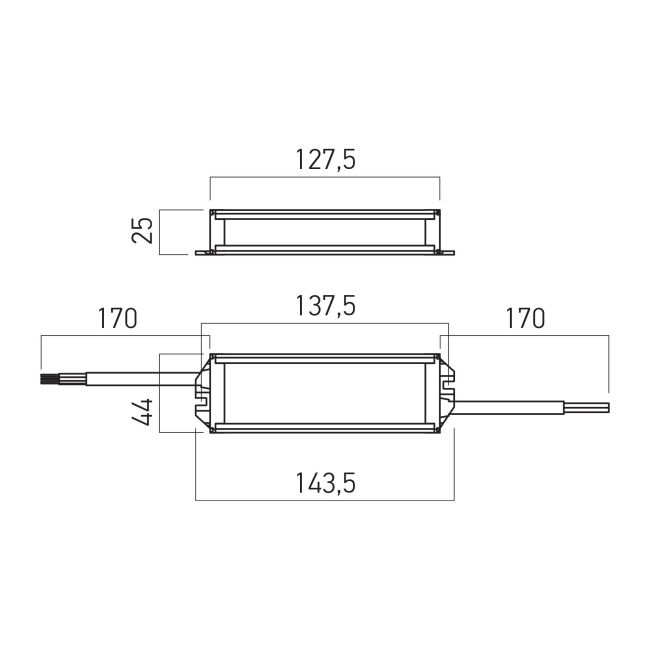 Sursa alimentare banda LED interior/exterior Arelux ATN24.100IP67, 100W, 24V, Aluminiu, Negru, IP67 [2]