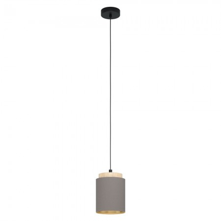 Suspensie Eglo Albariza, textil cappuccino, 1XE27, D.16 cm, 99445 [1]