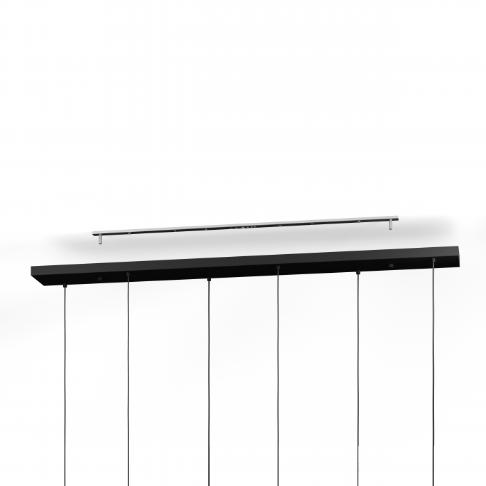 Suspensie EGLO Basidano E27 6x40W  lm Otel Black IP20 [3]