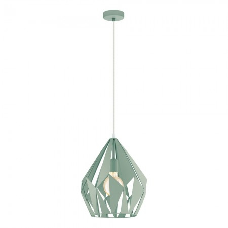 Suspensie Eglo Carlton-P, verde pastel, 1XE27, 31 cm, 49026 [1]