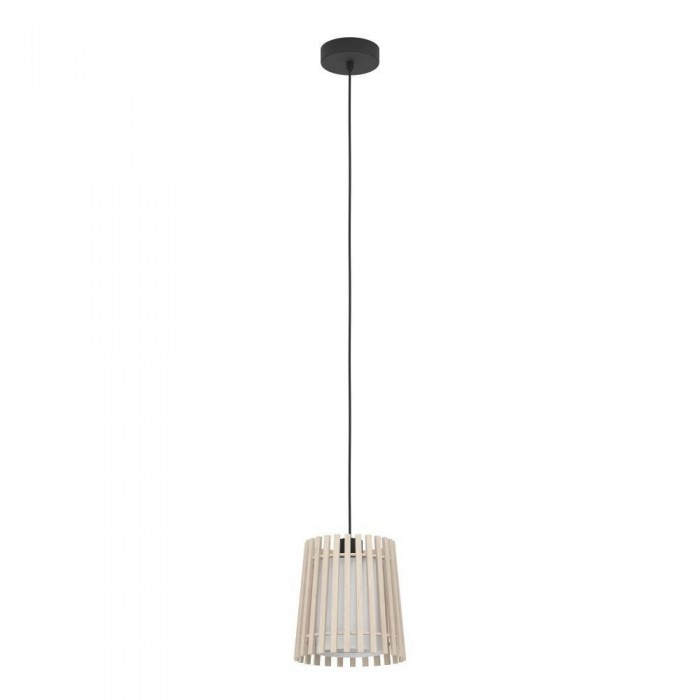 Suspensie Eglo Fattoria, maro, lemn, textil, 1XE27, L.110 cm, 900902 [3]
