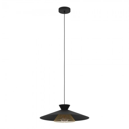 Suspensie Eglo Grizedale, metal, negru, H. 110 cm, 43885 [1]