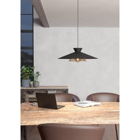 Suspensie Eglo Grizedale, metal, negru, H. 110 cm, 43885 [2]