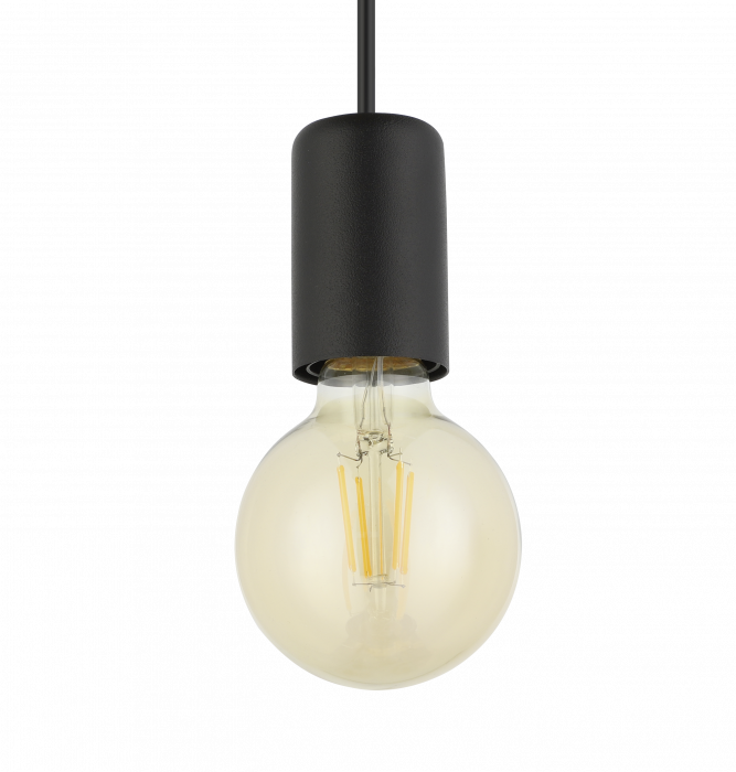 Suspensie EGLO Halkin E27 4x40W  lm Otel/Lemn Black Brown IP20 [2]