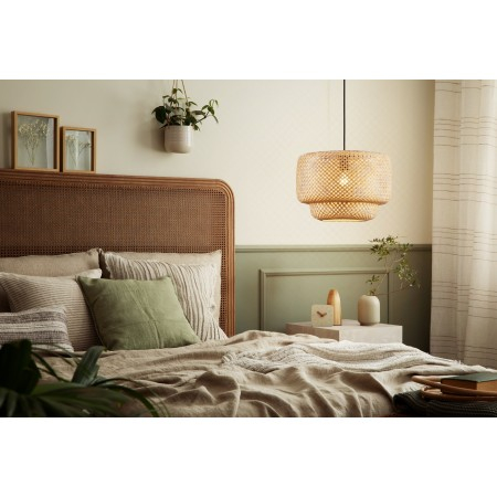 Pendul EGLO Hettonle 43868 E27 1X40W 220-240V,50/60Hz H 1100mm x Ø420mm otel negru lemn natur IP20 [2]