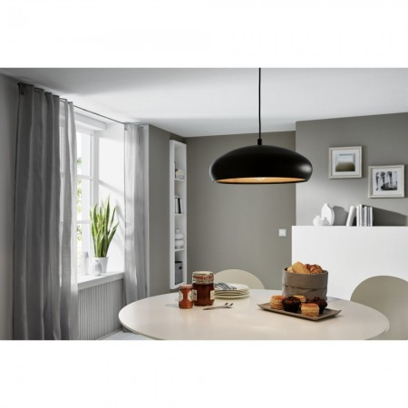Suspensie Eglo Mogano 1, negru mat, 1XE27, D.40 cm, 94605 [2]
