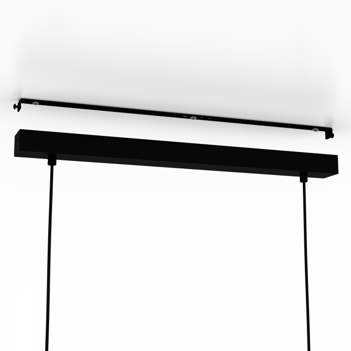 Suspensie EGLO Plimsol E27 4x15W  lm Metal/Lemn Black IP20 [3]
