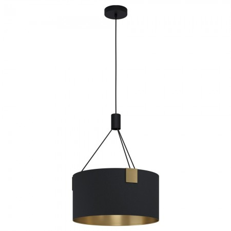 Suspensie Eglo Tortola, negru/auriu, 1XE27, D.45 cm, 39964 [1]