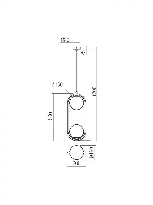 Suspensie LUMYO NIVA 26261 E14 2x28W Metal Gold Abajur Sticla Opal IP20 [2]