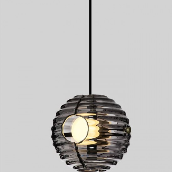 Lustra Nova Luce Afthonia, negru, LED, 13W, 1526 lumeni, alb cald 3000K, D.15 cm, 9009137 [3]