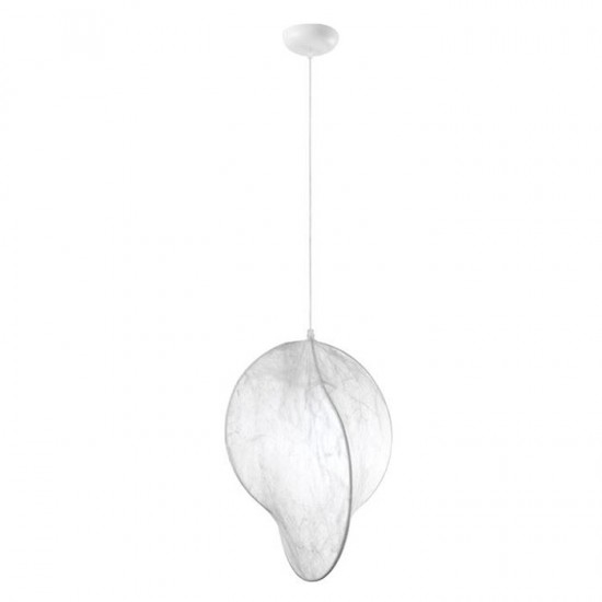 Suspensie Nova Luce Ambrosia, alb, matase sintetica, 1XE27, D.53 cm, 9620170 [1]