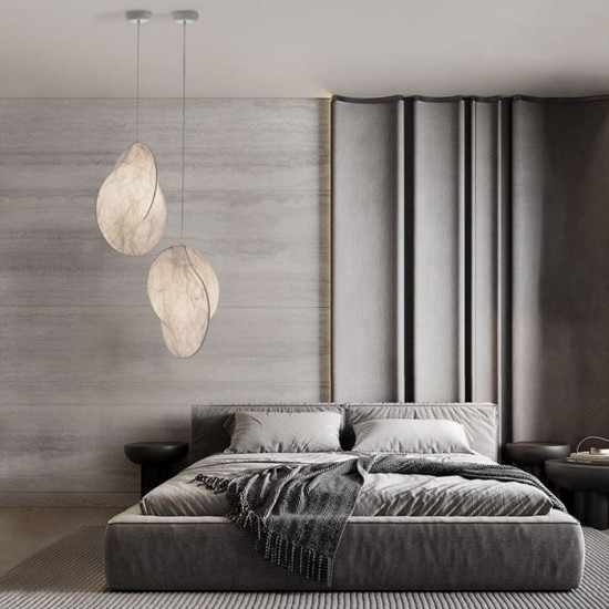 Suspensie Nova Luce Ambrosia, alb, matase sintetica, 1XE27, D.53 cm, 9620170 [2]