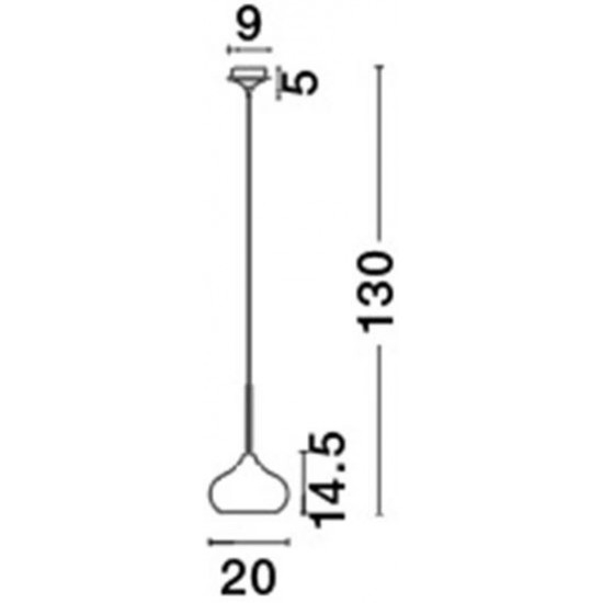 Suspensie Nova Luce Cioto, negru, metal, 1XE14, D.20 cm, 5704803 [3]