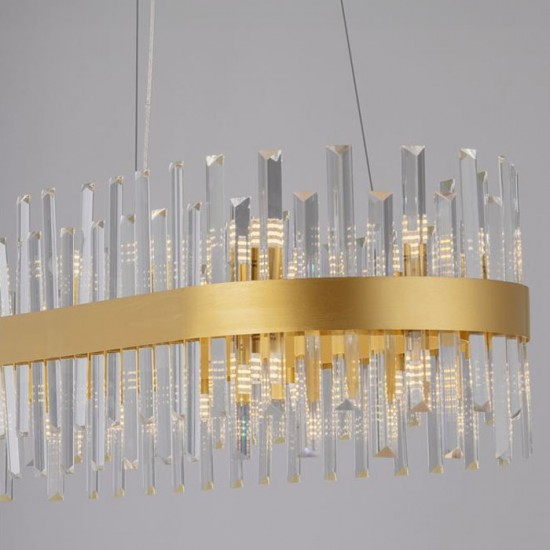 Suspensie Nova Luce Crown, alama, cristal, 10XG9, L.120 cm, 9695119 [3]