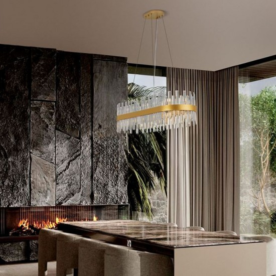 Suspensie Nova Luce Crown, alama, cristal, 10XG9, L.120 cm, 9695119 [2]