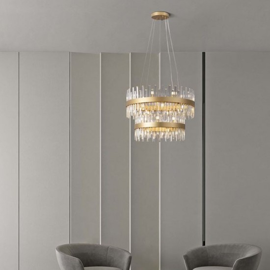 Candelabru Nova Luce Crown, alama, cristal, 32XG9, D. 75 cm, 9695120 [2]