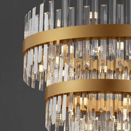 Candelabru Nova Luce Crown, alama, cristal, 42XG9, D. 75 cm, 9695121 [3]