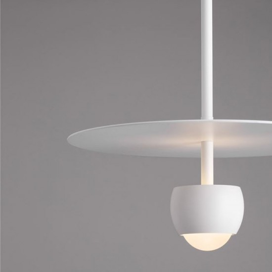 Pendul Nova Luce Edem, alb mat, LED, 8W, 590 lumeni, alb cald 3000K, D.30 cm, 9870044 [2]