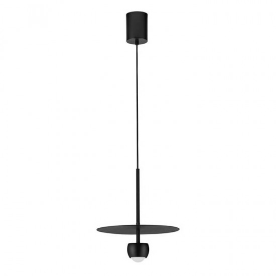 Pendul Nova Luce Edem, negru mat, LED, 8W, 590 lumeni, alb cald 3000K, D.30 cm, 9870043 [1]