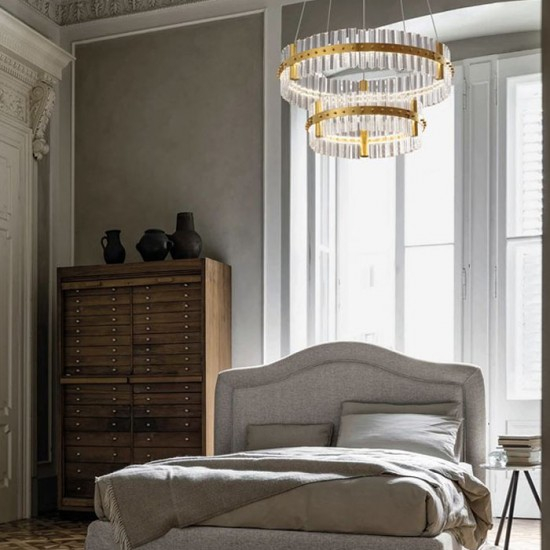 Suspensie Nova Luce Olimpia, auriu, LED, 67W, 5709 lumeni, alb cald 3500K, D.60 cm, 9019735 [2]