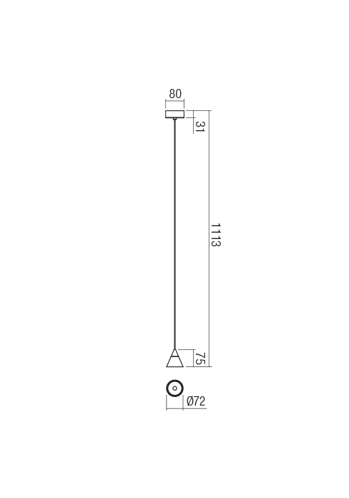 01-1750  Pendul REDO EIKO, SAND WHITE, LED, 6W, 630 lm, 3000K, , IP20 [2]