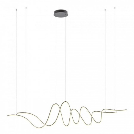 Suspensie Redo Impuls, negru mat, LED, 68W, 4760 lumeni, alb cald 3000K, L.171 cm, 01-3623 [1]
